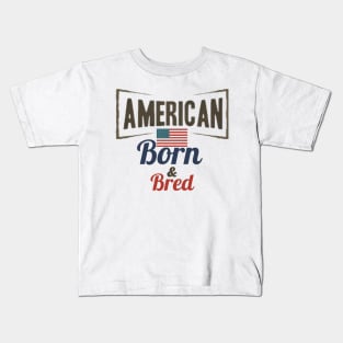 American Born and Bred Kids T-Shirt